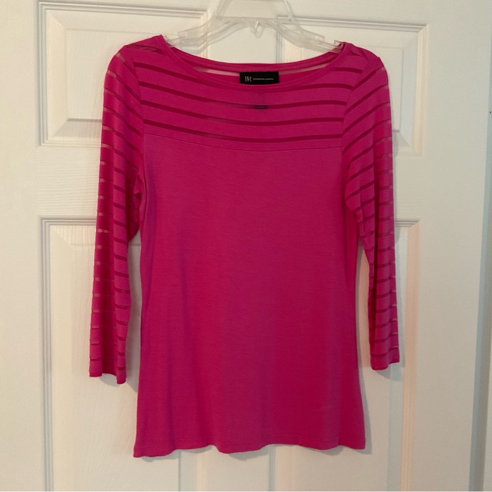 Pink Striped Women's Top